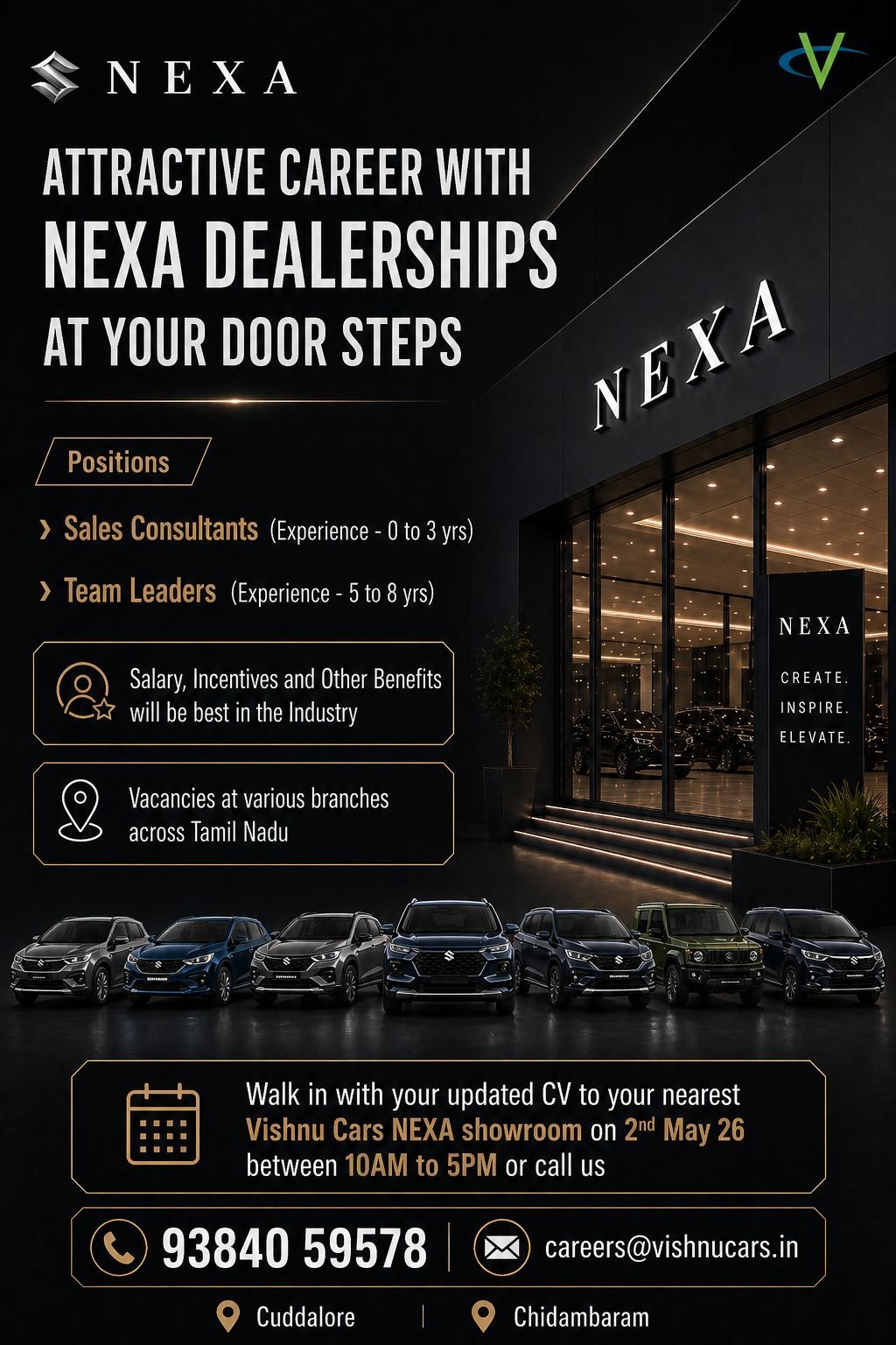 nexa vishnu cars